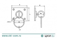 Кольцо с основанием М 8397