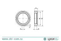 Гайка круглая шлицевая с нейлоновой вставкой art. 88081