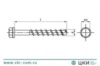 Шуруп по бетону art.9001 F