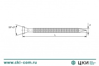 Гвоздь гребенчатый (ершёный)