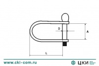Скоба монтажная М8293