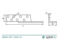 Держатель балки левый