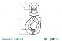 Крюк с вертлюгом SK LE