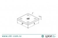 Пластина опорная с внутренней резьбой