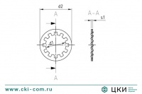 Шайба стопорная зубчатая DIN 6797