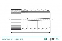 Дюбель латунный для ДСП Fischer PA 4