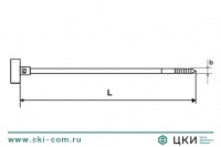 Стяжка кабельная с пластиной JSМ