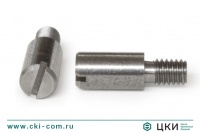 Винт цилиндрический с цапфой и шлицем DIN 927