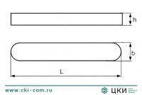 Шпонка призматическая DIN 6885 A