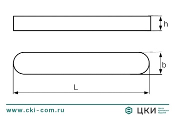 Шпонка призматическая DIN 6885 A