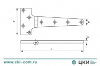 Петля дверная Т-образная М 8281