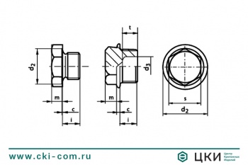 Пробка цилиндрическая DIN 7604