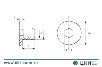 Гайка мебельная декоративная