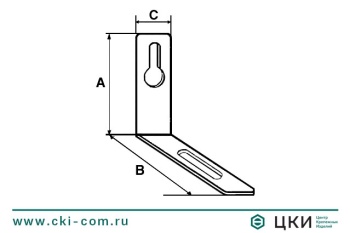 Кронштейн бытовой с проушиной