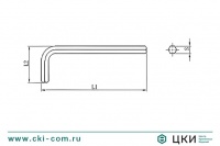 Ключ шестигранный Г-образный