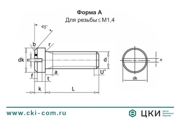 Винт DIN 920