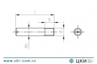 Штифт резьбовой DIN 427