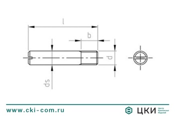 Штифт резьбовой DIN 427