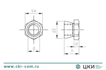 Гайка антивандальная art. 9150