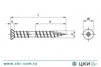 Саморез для террасной доски art.9143