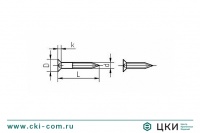 Шуруп с потайной головкой и крестообразным шлицем ГОСТ 1145-80
