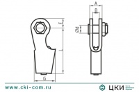 Зажим троса клиновой тип 3000