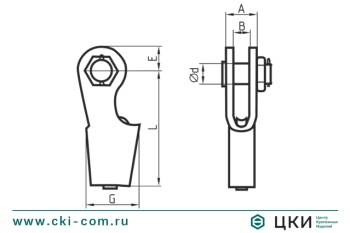 Зажим троса клиновой тип 3000