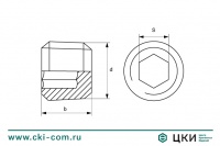 Пробка DIN 906 коническая