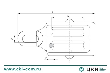 Блок с проушиной двойной