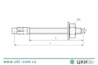 Анкер клиновой Sormat S-KA оцинкованный