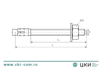 Анкер клиновой Sormat S-KA оцинкованный