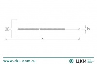 Стяжка кабельная с пластиной