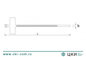 Стяжка кабельная с пластиной