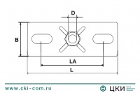 Пластина опорная (подпятник) GPL/GPS